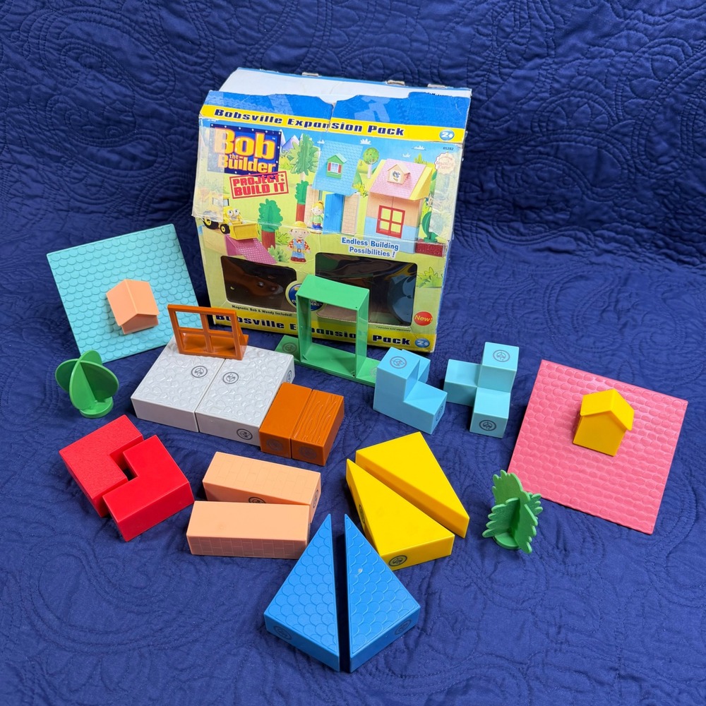 Bob the Builder Project Build It Expansion Pack Magnetic Bricks Incomplete